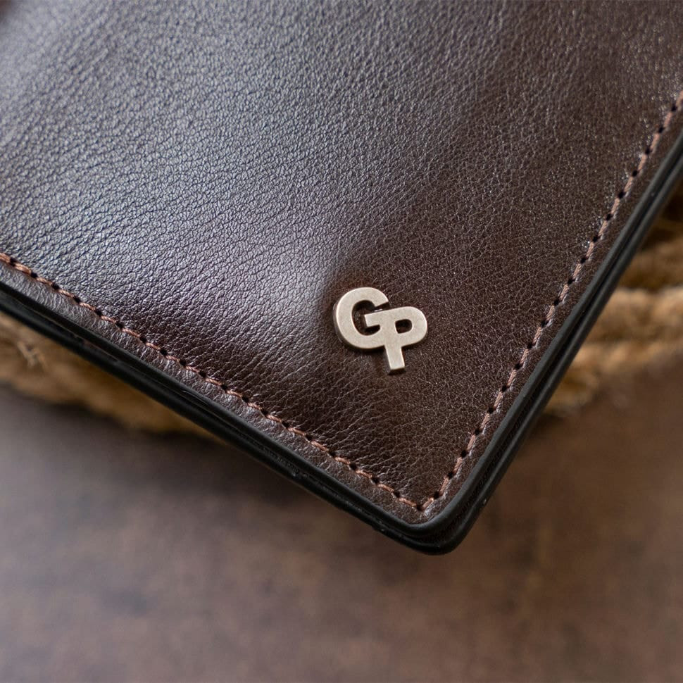 Вертикальне портмоне-кредитниця комбі в гладкій шкірі GRANDE PELLE 11328