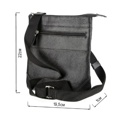 Сумка SHVIGEL 11025 кожаная Черная