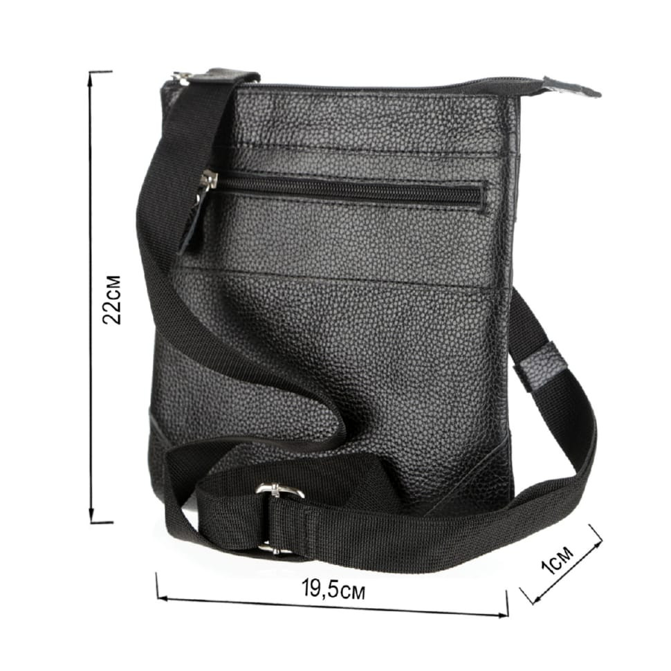 Сумка SHVIGEL 11025 шкіряна Чорна