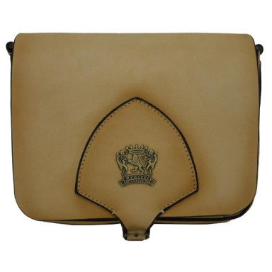 Pratesi BPA530 - Mandri Cross Body Bag in cowhide leather Mandri White