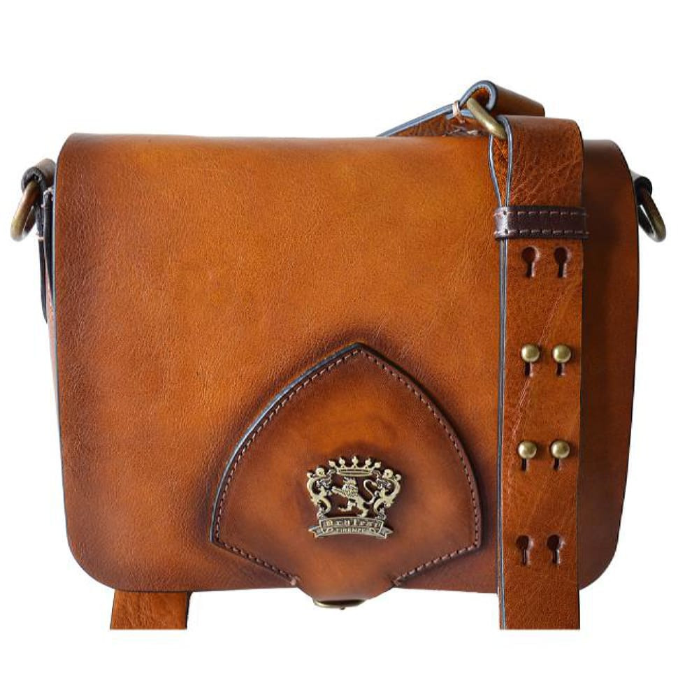 Pratesi BPA530 - Mandri Cross Body Bag in cowhide leather Mandri White