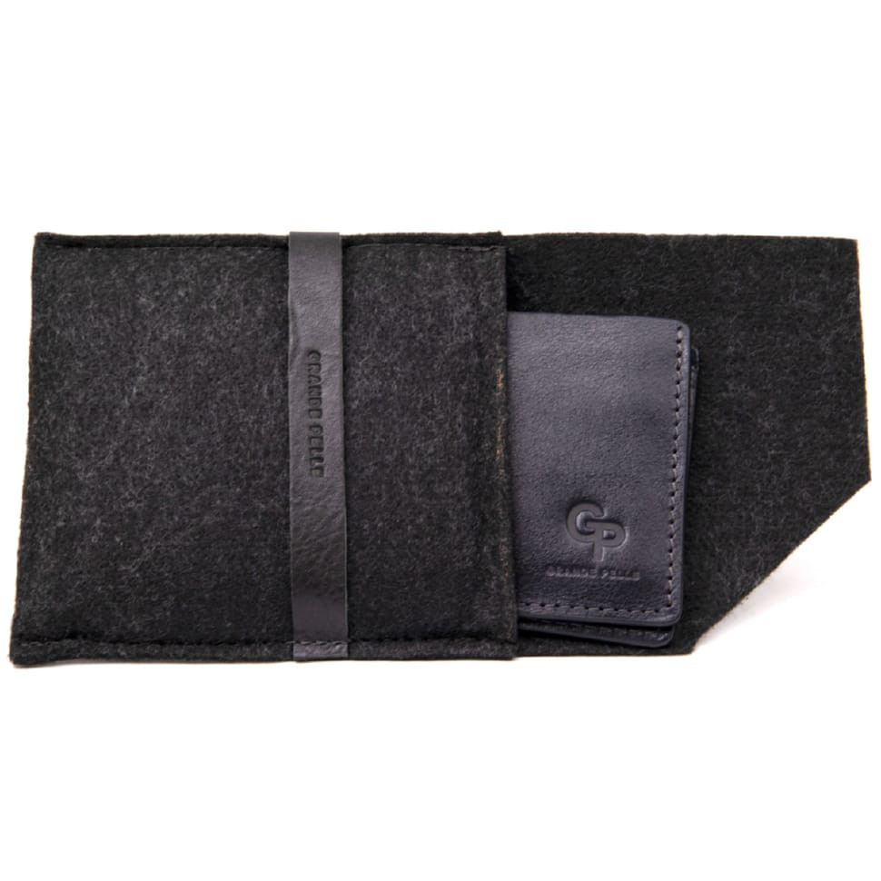 Портмоне з натуральної шкіри GRANDE PELLE 11462 Чорний