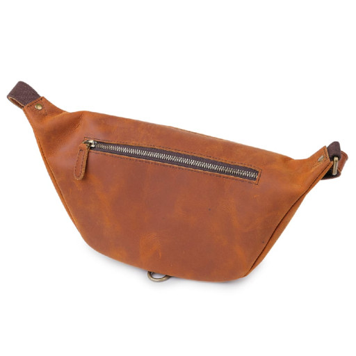 Шкіряна чоловіча вінтажна сумка на пояс Vintage 20371 Коричневий