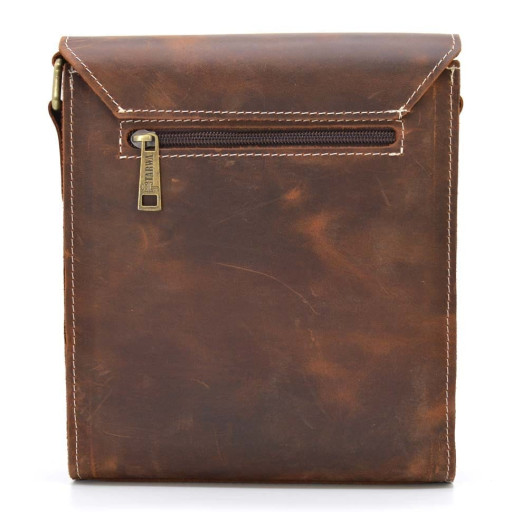 Шкіряна сумка-планшет через плече RYw-3027-4lx бренду TARWA теракот