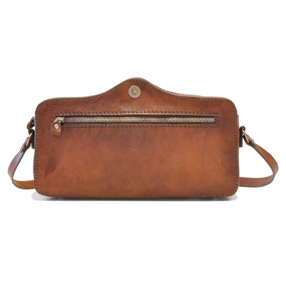 Pratesi BBE444 - Photocamera Bruce Cross Body Bag in cow leather Bruce Electric Blue