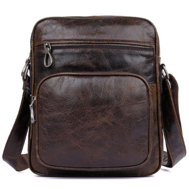 Men's shoulder bag John McDee 1008Q, genuine leather