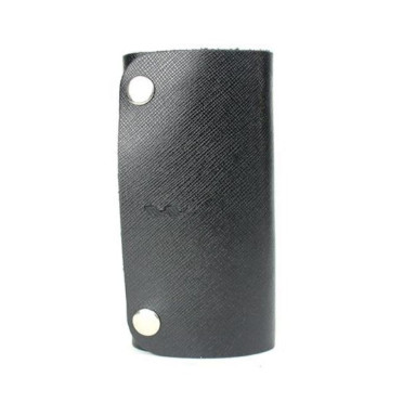 Leather key holder Key Keeper black saffiano