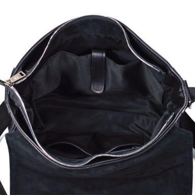 Leather men's shoulder bag with valve TARWA GA-1046-3md