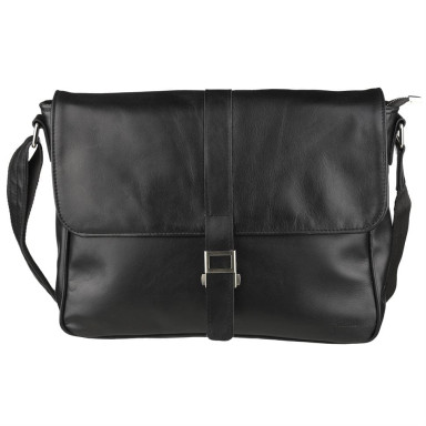 Leather men's shoulder bag with valve TARWA GA-1046-3md