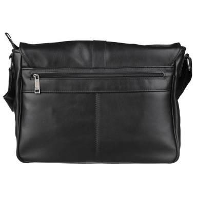 Leather men's shoulder bag with valve TARWA GA-1046-3md