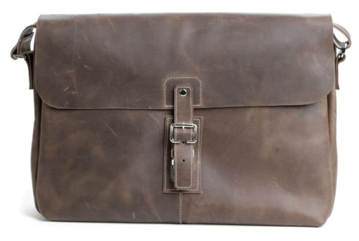 Сумка SHVIGEL 00980 з натуральної винтажной шкіри Коричнева