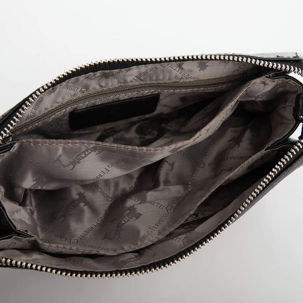 Сумка жіноча шкіряна GIORGIO FERRETTI GF2020021-1 чорна