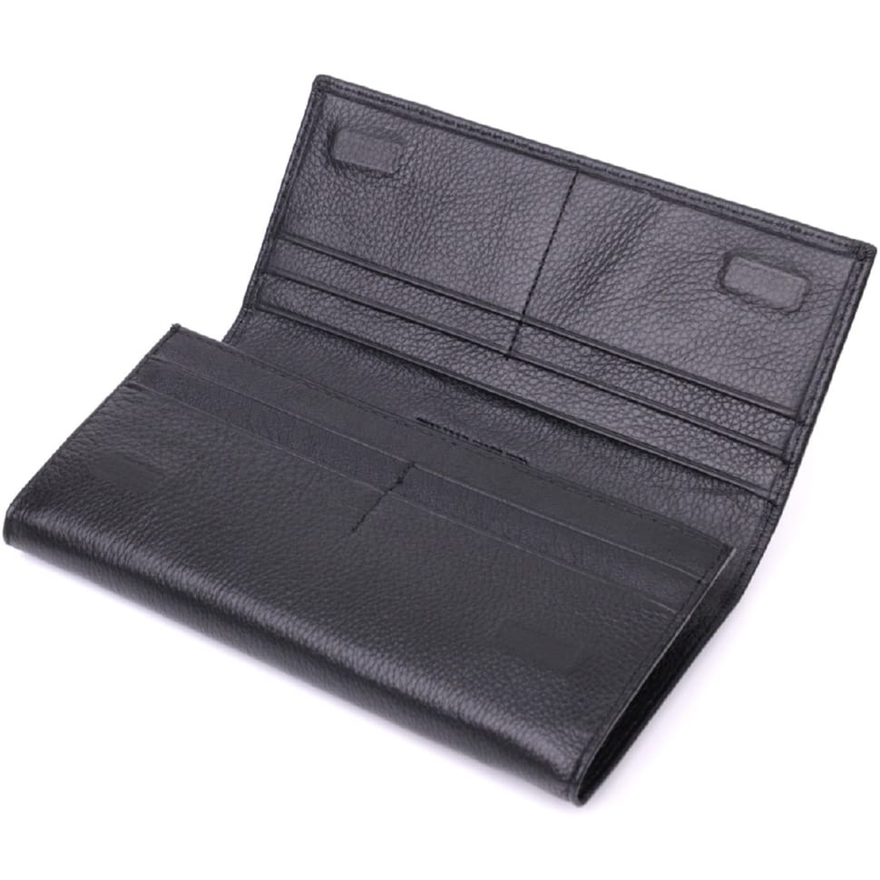 Удобный женский кошелек из натуральной кожи ST Leather 22523 Черный