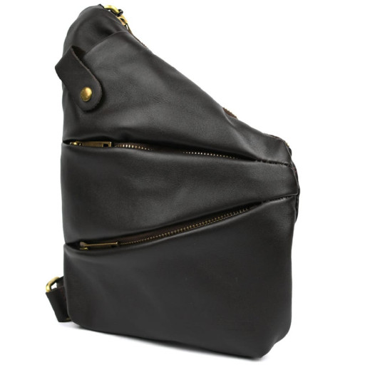 Чоловіча сумка-слінг через плече для лівші TARWA GC-6405-3md коричнева