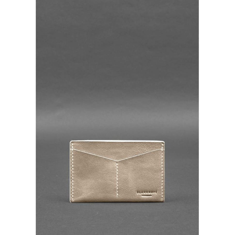 Шкіряна обкладинка-органайзер для документів 6.2 світло-бежевий краст