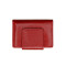 Визитница на магнитной застежке Grande Pelle глянцевая кожа красный