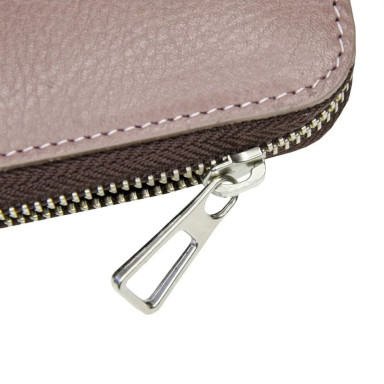 Wallet with zipper Grande Pelle Serpente 532665 glossy leather powder