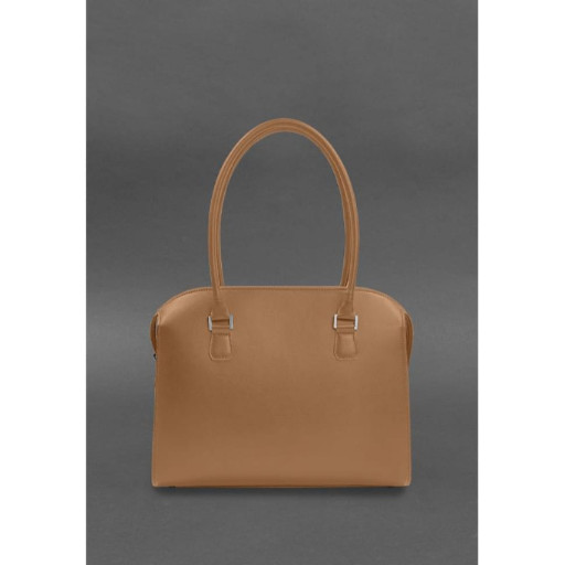 Жіноча шкіряна сумка Business карамель Краст