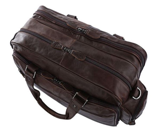 Велика шкіряна офісна або дорожня сумка 7150Q