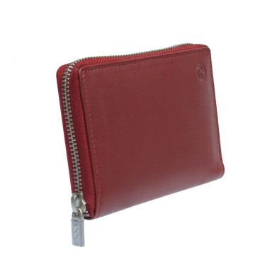 Leather wallet Cortina 5086 rosso red