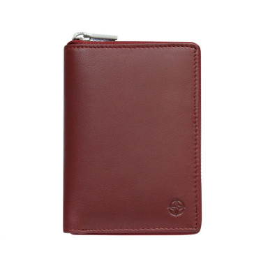 Leather wallet Cortina 5086 rosso red