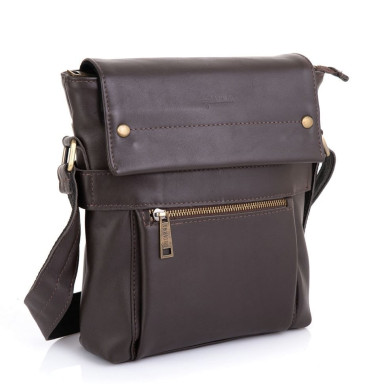 Men's leather shoulder bag GC-7121-3md TARWA