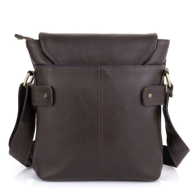 Men's leather shoulder bag GC-7121-3md TARWA