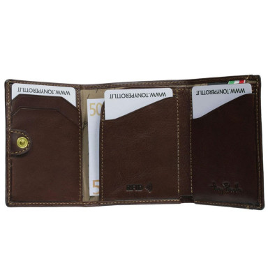 Leather wallet Nevada 3810+RFID moro brown