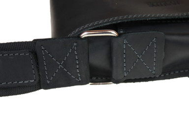 Men's leather shoulder bag SULLIVAN 354119(38) black