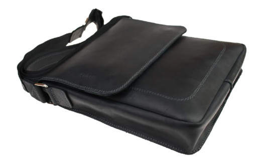 Сумка чоловіча шкіряна на плече SULLIVAN 354119(38) чорна