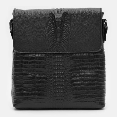 Men's leather bag Keizer K18159bl-black