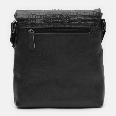 Men's leather bag Keizer K18159bl-black
