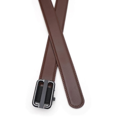 Мужской ремень из натуральной кожи V1GKX23-brown