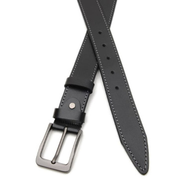 Мужской кожаный ремень V1125GX39-black