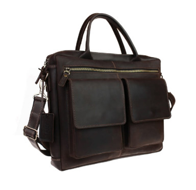 Large leather document bag A4 Sullivan 742-16-1(48)