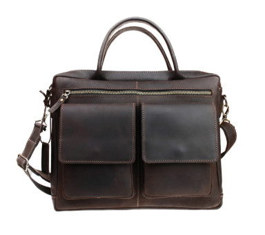 Large leather document bag A4 Sullivan 742-16-1(48)