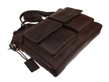 Large leather document bag A4 Sullivan 742-16-1(48)