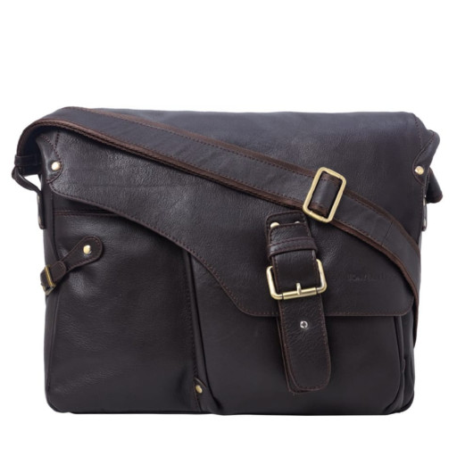 Сумка м'яка шкіряна Tony Bellucci 5087-4 коричнева гладка