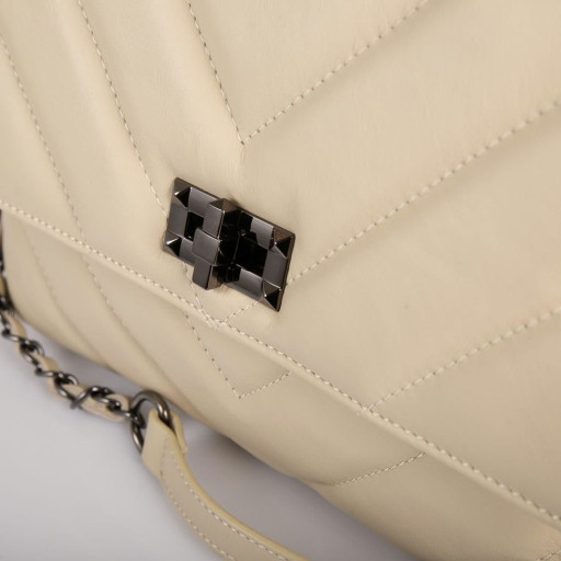 Шкіряна сумка Virginia Conti (Італія) - VC02714beige