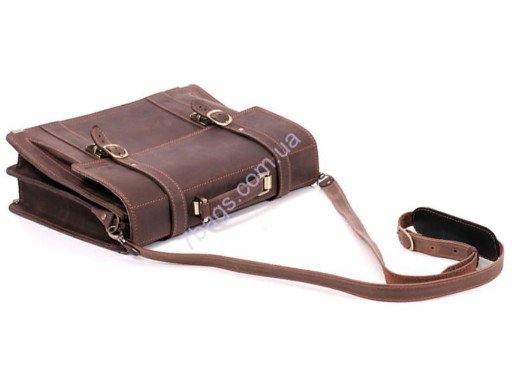 Чоловічий портфель ручної роботи з кінської шкіри Crazy Horse