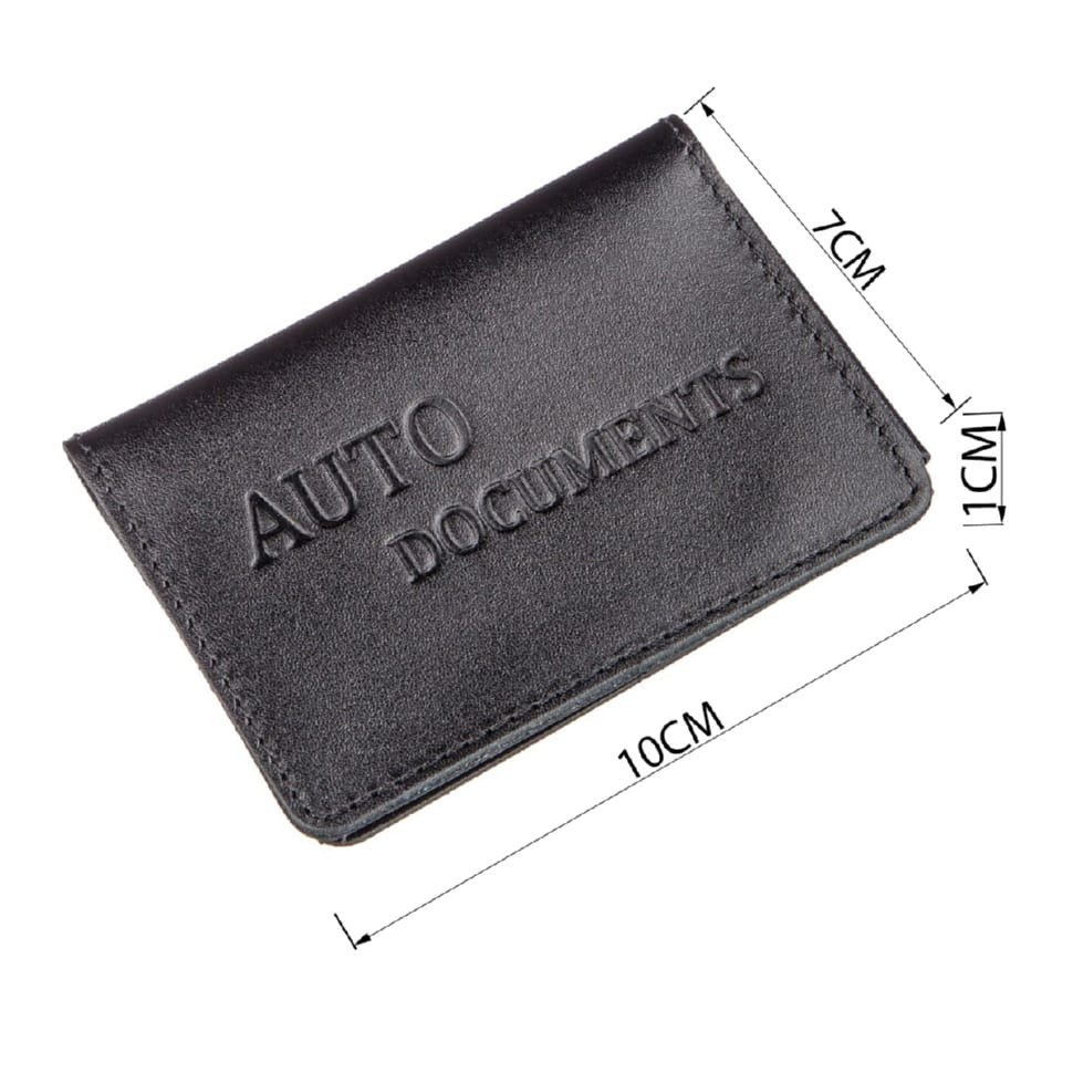 Обкладинка для авто документів на 3 слоти шкіряна Shvigel 13966 Чорна