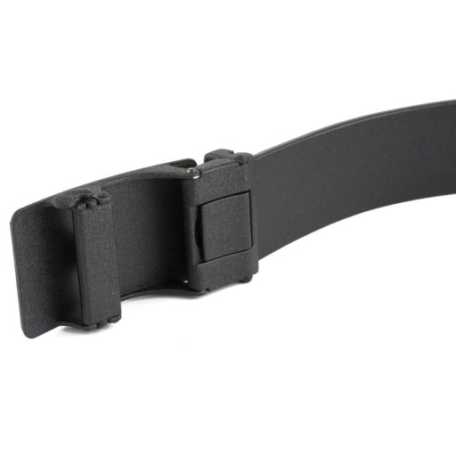Чоловічий ремень з автоматичною матовою чорною пряжкою Vintage 20303 Чорний