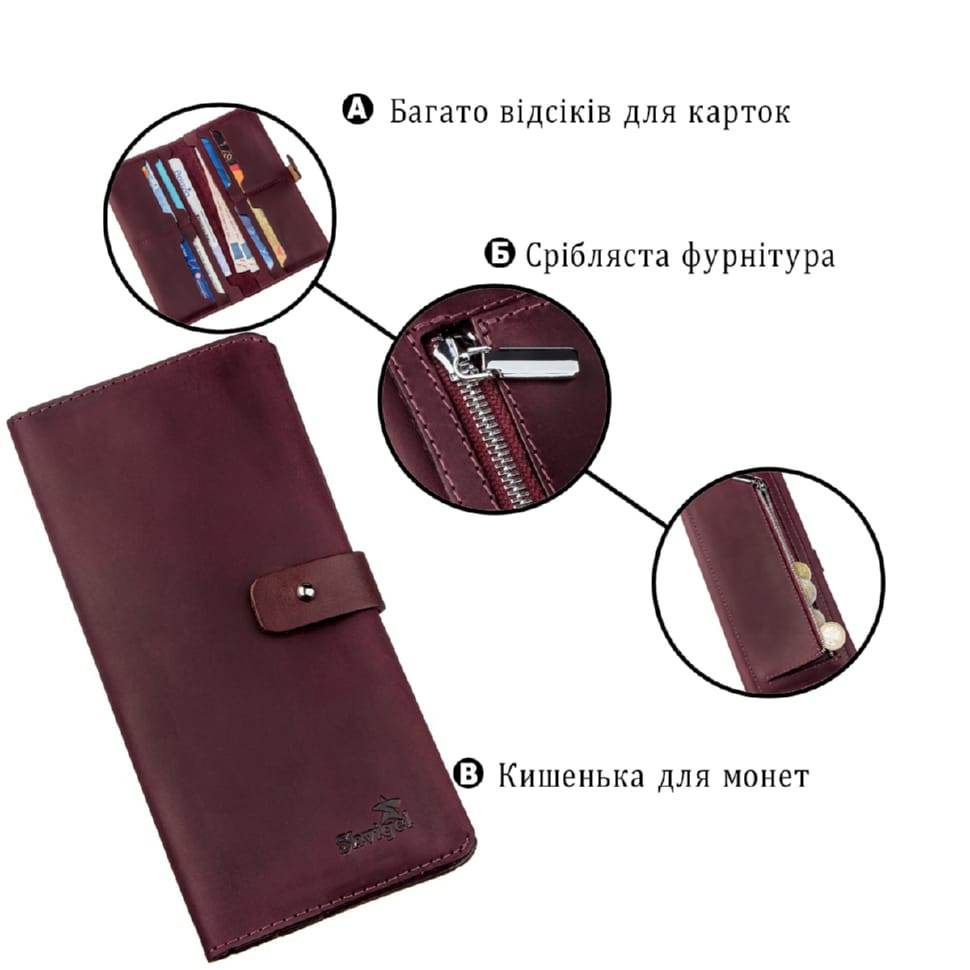 Візитниця-книжка ST Leather 19219 Синя