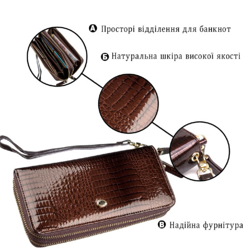 Жіночий клатч жіночий ST Leather 19319 Синій