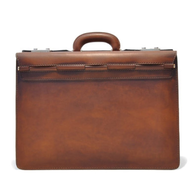Pratesi BMA388 - Briefcase Lorenzo Il Magnifico in cow leather Bruce Brown