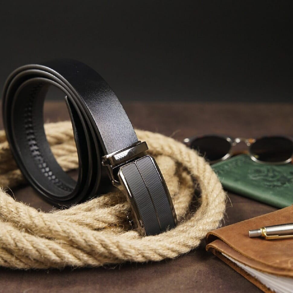 Шкіряний чоловічий ремінь Vintage 20717 Коричневий