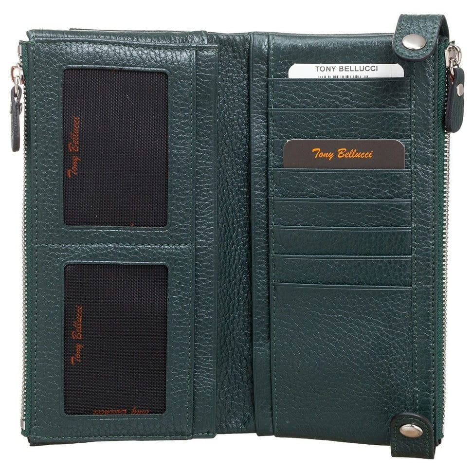 Гаманець жіночий шкіряний Tony Bellucci T800-1005 зелений