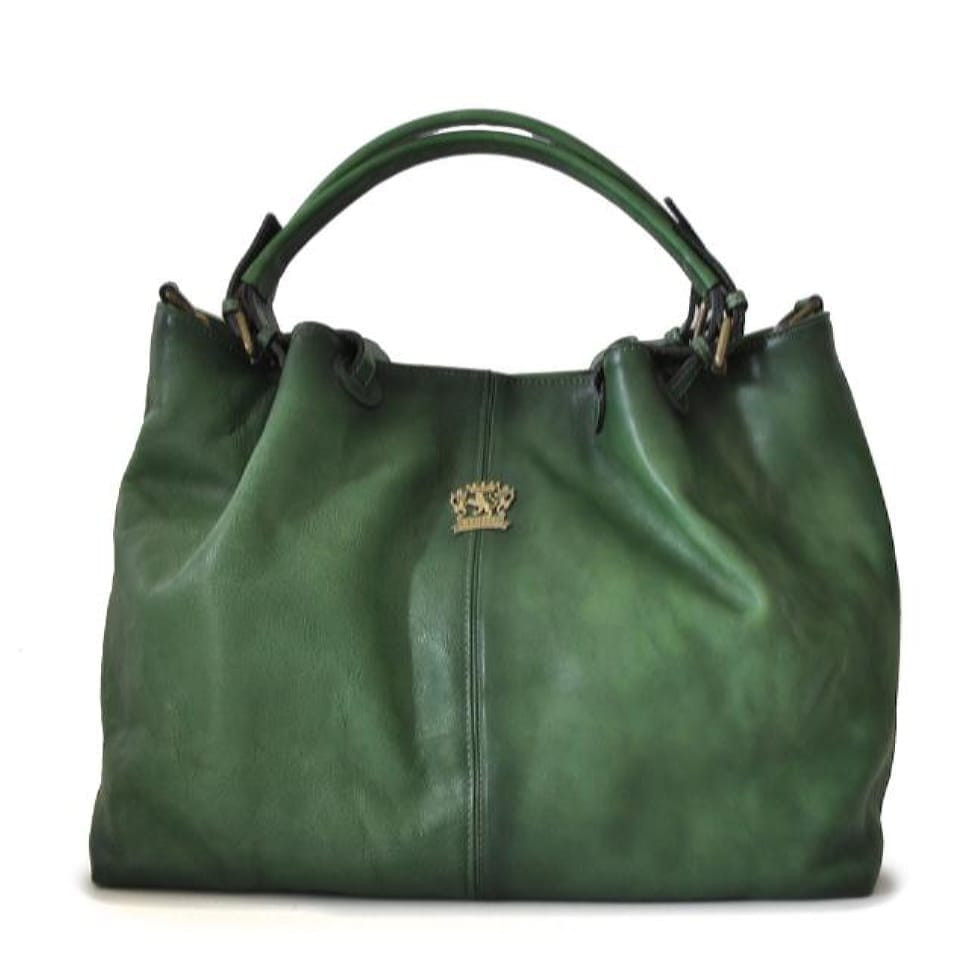 Pratesi BEM168 - Collodi Woman Bag in cowhide leather Bruce Emerald