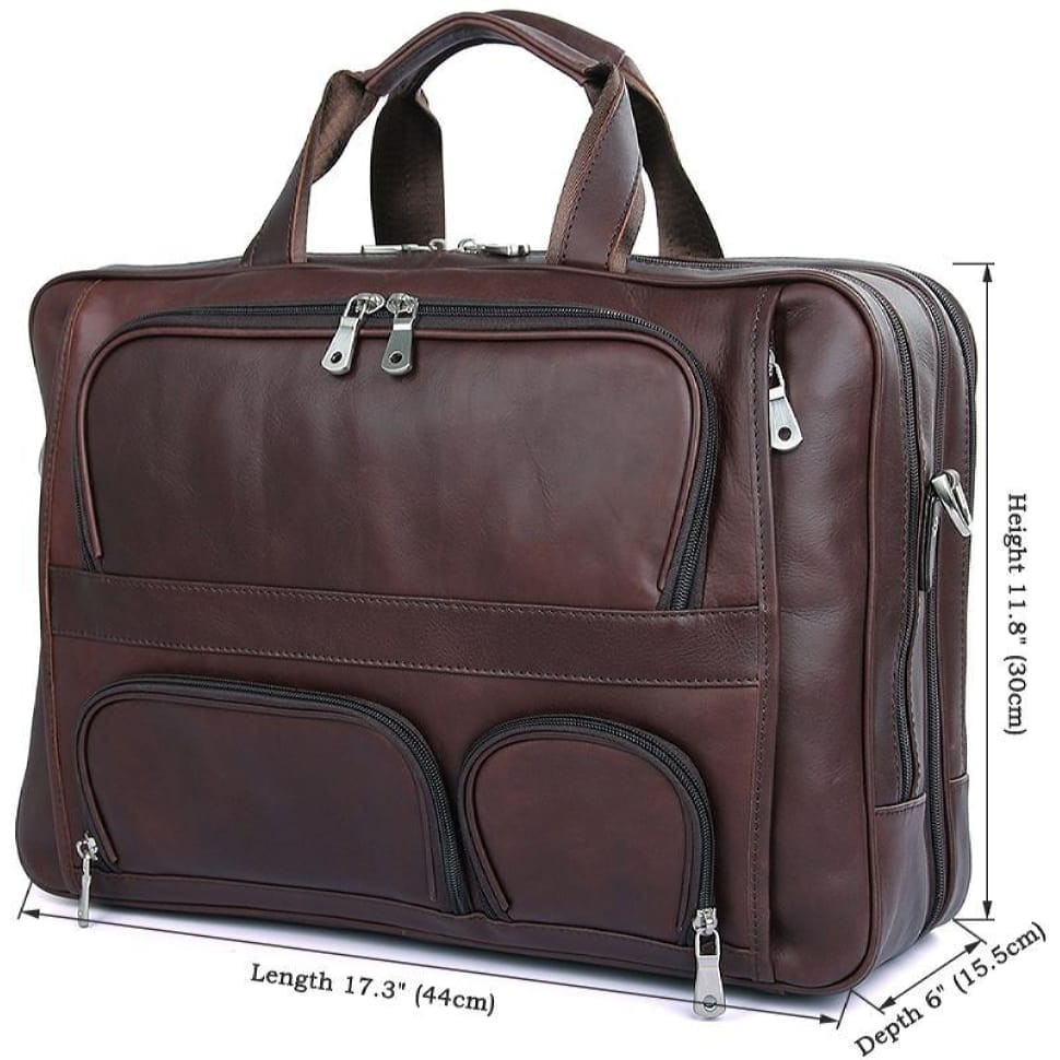 Велика шкіряна сумка 7289X John McDee