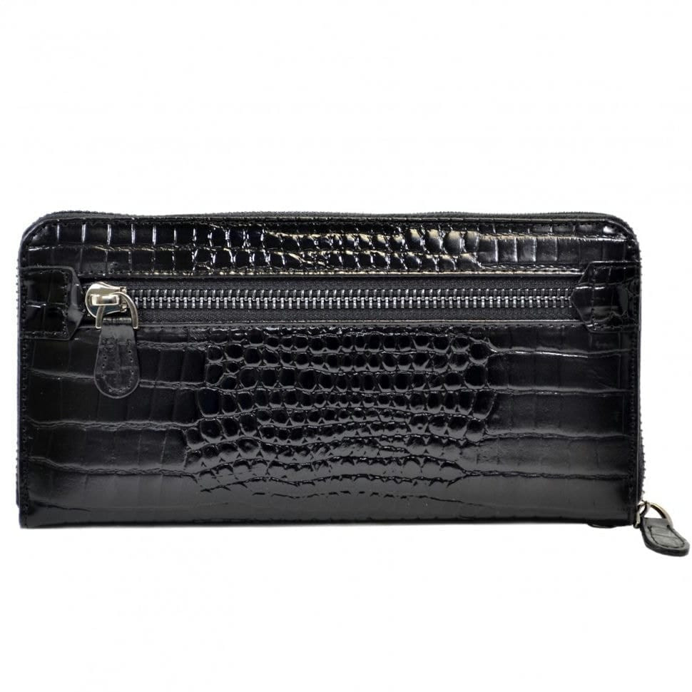 Гаманець жіночий шкіряний Desisan 09-633 чорний дрібний кроко
